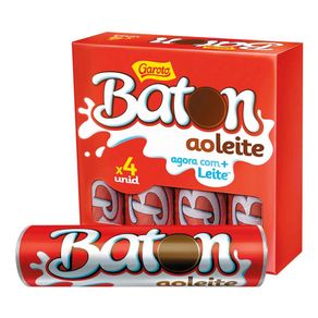 Chocolate Garoto Baton ao Leite em Bastão 64g