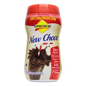 Achocolatado em Pó Lowçucar New Choc Diet Pote 210g Achocolatado em Pó Lowçucar New Choc Diet Pote 210g