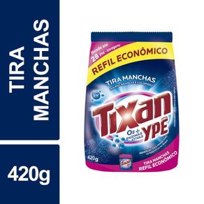 Tira Manchas Tixan Ypê Roupas Brancas e Coloridas Refil 420g Tira Manchas Tixan Ypê Roupas Brancas e Coloridas Refil 420g