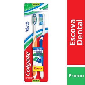 Escova Dental Colgate Tripla Ação Leve 2 Pague 1 Unidade Escova Dental Colgate Tripla Ação Leve 2 Pague 1 Unidade
