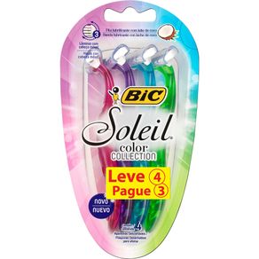 Aparelho-Depilatorio-Bic-Soleil-Color-Collection-Leve-4-Pague-3-Unidades Aparelho-Depilatorio-Bic-Soleil-Color-Collection-Leve-4-Pague-3-Unidades