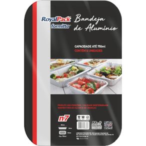 Bandeja-de-Aluminio-Royal-Pack-Formitta-650ml-Com-5-Unidades Bandeja-de-Aluminio-Royal-Pack-Formitta-650ml-Com-5-Unidades