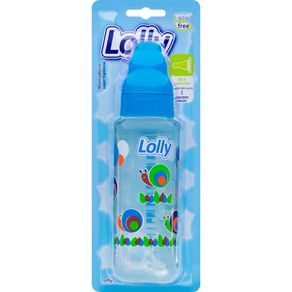 Mamadeira-Lolly-Zoo-Bico-Redondo-Azul-240ml Mamadeira-Lolly-Zoo-Bico-Redondo-Azul-240ml