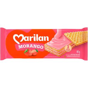 Biscoito-Wafer-Marilan-Morango-80g Biscoito-Wafer-Marilan-Morango-80g