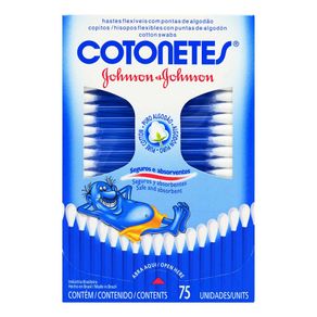 Hastes-Flexiveis-Johnson-Johnson-Cotonetes-Com-75-Unidades Hastes-Flexiveis-Johnson-Johnson-Cotonetes-Com-75-Unidades