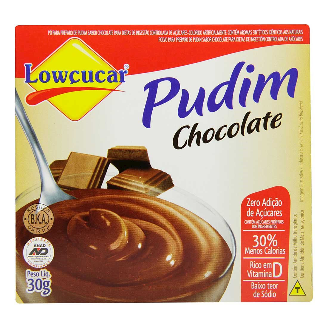 Pudim em Pó Lowçucar Chocolate 30g