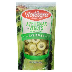 Azeitona-Verde-La-Violetera-Fatiada-Sache-80g Azeitona-Verde-La-Violetera-Fatiada-Sache-80g