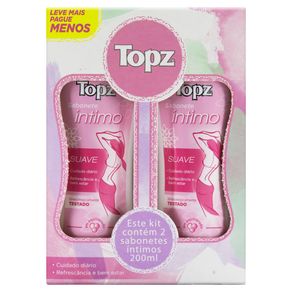 Sabonete-Intimo-Topz-Suave-200ml-Com-2-Unidades Sabonete-Intimo-Topz-Suave-200ml-Com-2-Unidades
