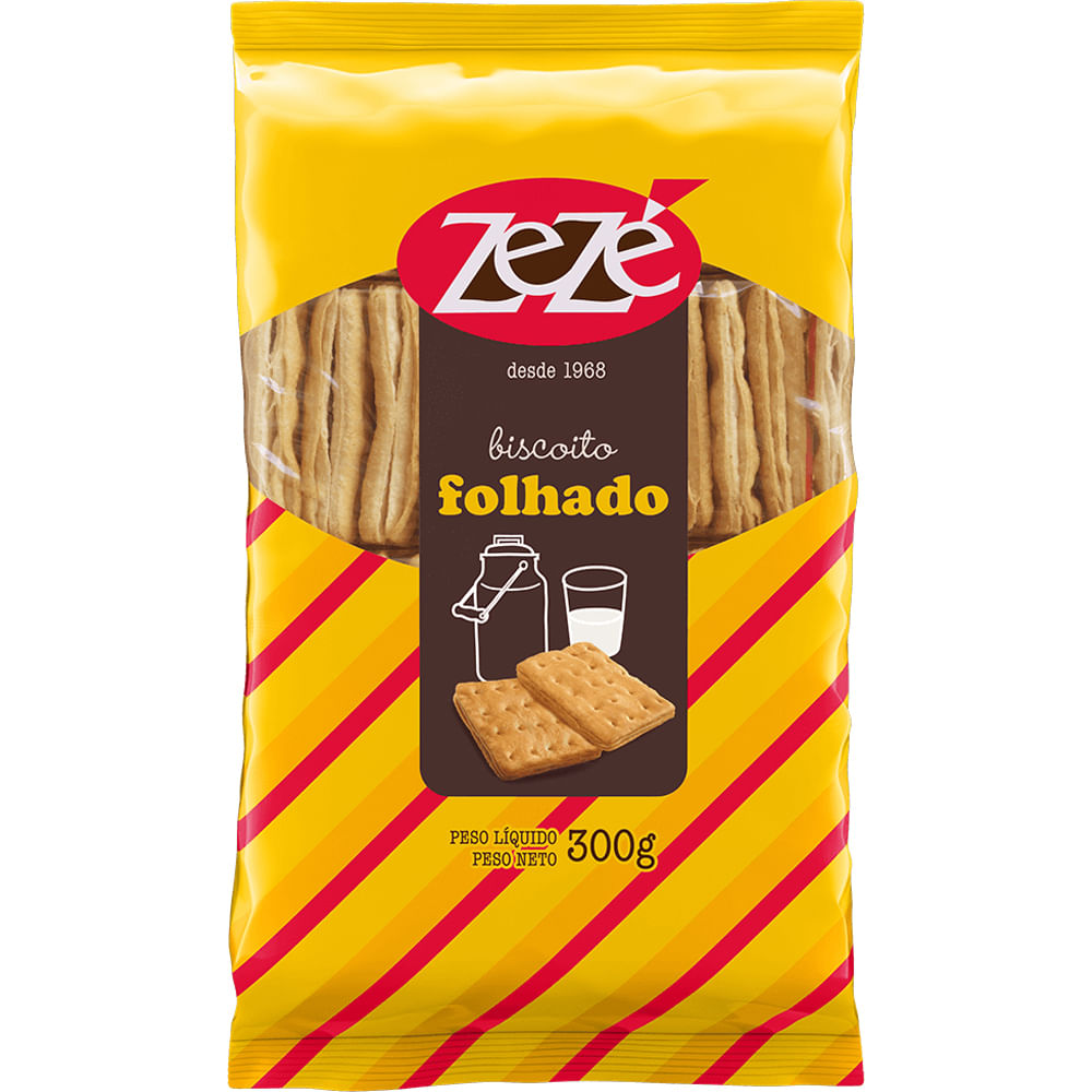Biscoito Salgado Zezé Folhado 300g