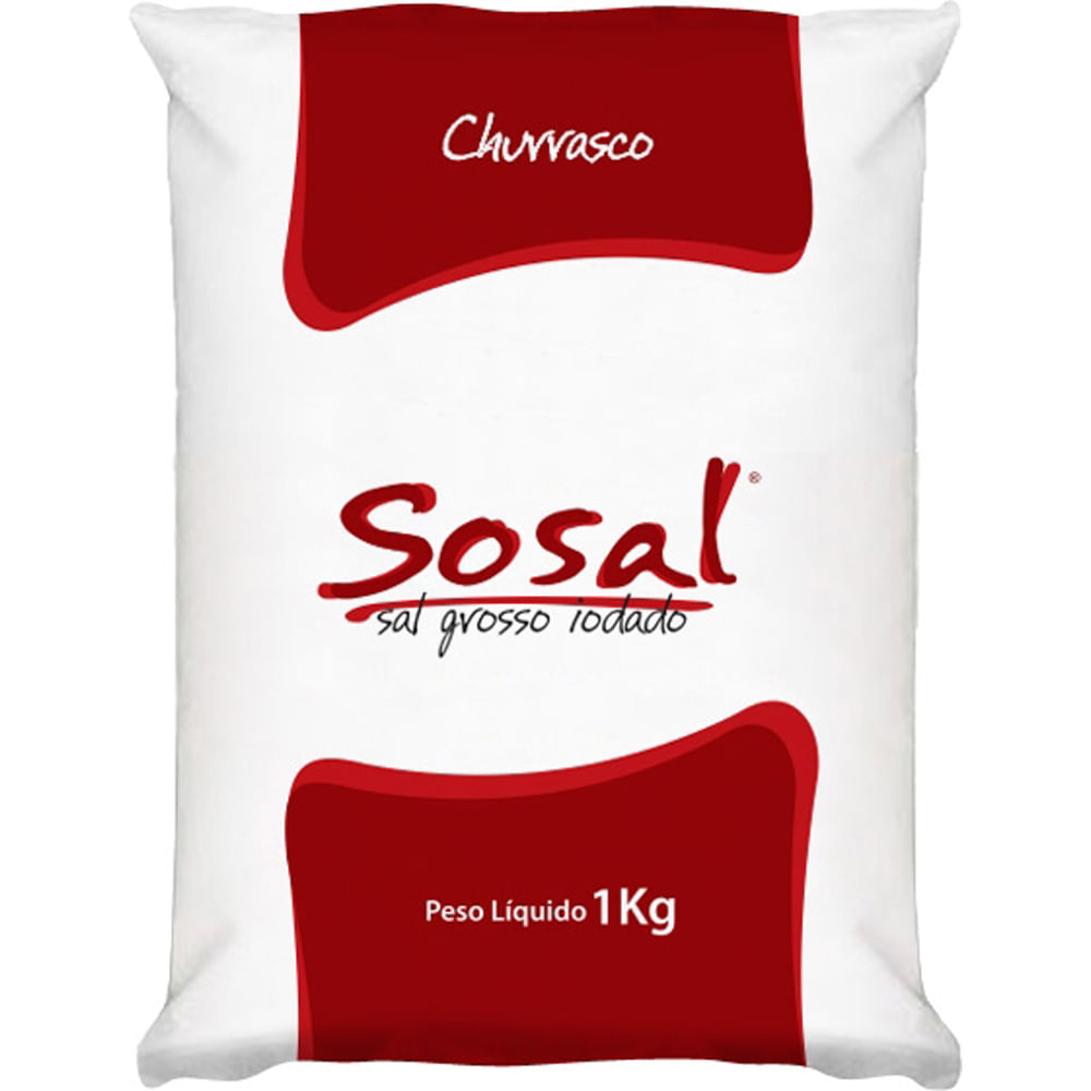 Sal para Churrasco Sosal 1kg