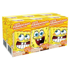 Leite-Fermentado-Elege-Bob-Esponja-Tradicional-480g-Com-6-Unidades Leite-Fermentado-Elege-Bob-Esponja-Tradicional-480g-Com-6-Unidades