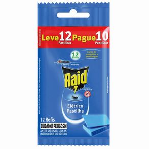 Inseticida-Raid-em-Pastilha-Refil-Leve-12-Pague-10-Unidades Inseticida-Raid-em-Pastilha-Refil-Leve-12-Pague-10-Unidades