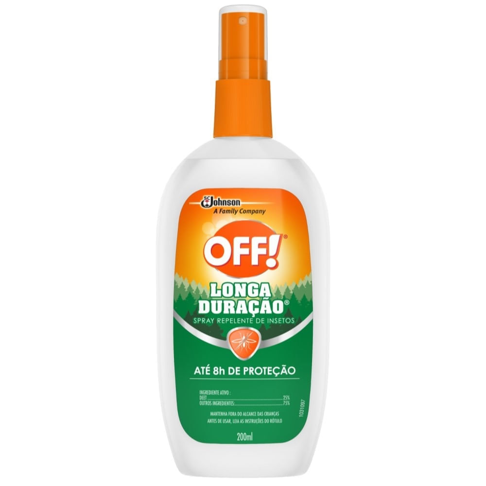 Repelente Off Longa Duração Spray 200ml Fortatacadista