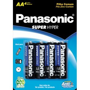 PILHA-PANASONIC-SUPER-C-4-PEQ.AA-SM---321850 PILHA-PANASONIC-SUPER-C-4-PEQ.AA-SM---321850