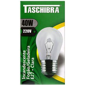LAMP.TASCHIBRA-40W-INCANDESCENTE-FOGAO-GELADEIRA---1543679 LAMP.TASCHIBRA-40W-INCANDESCENTE-FOGAO-GELADEIRA---1543679