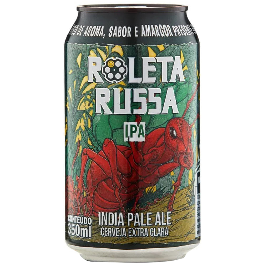 Cerveja Roleta Russa India Ipa Ale Lata 355ml fortatacadista