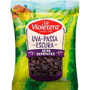 UVAS-PASSAS-LA-VIOLET.200G-ESCURA-S-SEMENTE---58327 UVAS-PASSAS-LA-VIOLET.200G-ESCURA-S-SEMENTE---58327