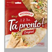 PaoTipoTortilhaWickboldWrapOriginal270gCom9Unidades