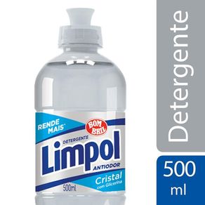 Detergente-Liquido-Limpol-Cristal-500ml Detergente-Liquido-Limpol-Cristal-500ml