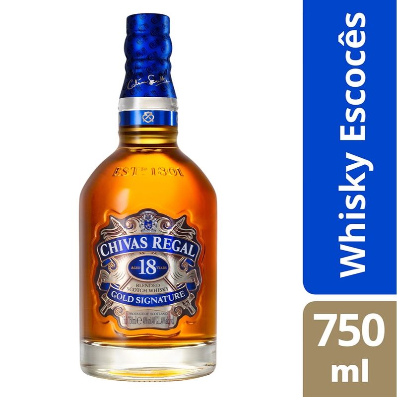 Whisky Chivas Regal 18 Anos 750ml - fortatacadistamobile