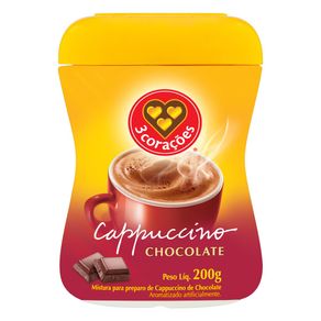 Cappuccino-Soluvel-3-Coracoes-Chocolate-Pote-200g