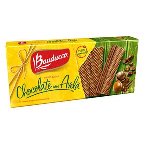 Biscoito-Wafer-Bauducco-Chocolate-com-Avela-140g Biscoito-Wafer-Bauducco-Chocolate-com-Avela-140g