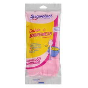 Colher-Descartavel-Strawplast-Sobremesa-Rosa-Com-50-Unidades Colher-Descartavel-Strawplast-Sobremesa-Rosa-Com-50-Unidades