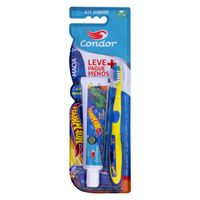 Kit-Dental-Infantil-Condor-Hot-Wheels-Escova-Dental-e-Gel-Dental