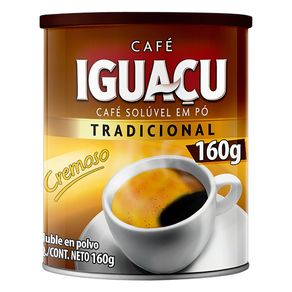 Cafe-Soluvel-em-Po-Cremoso-Tradicional-Iguacu-Lata-160g Cafe-Soluvel-em-Po-Cremoso-Tradicional-Iguacu-Lata-160g