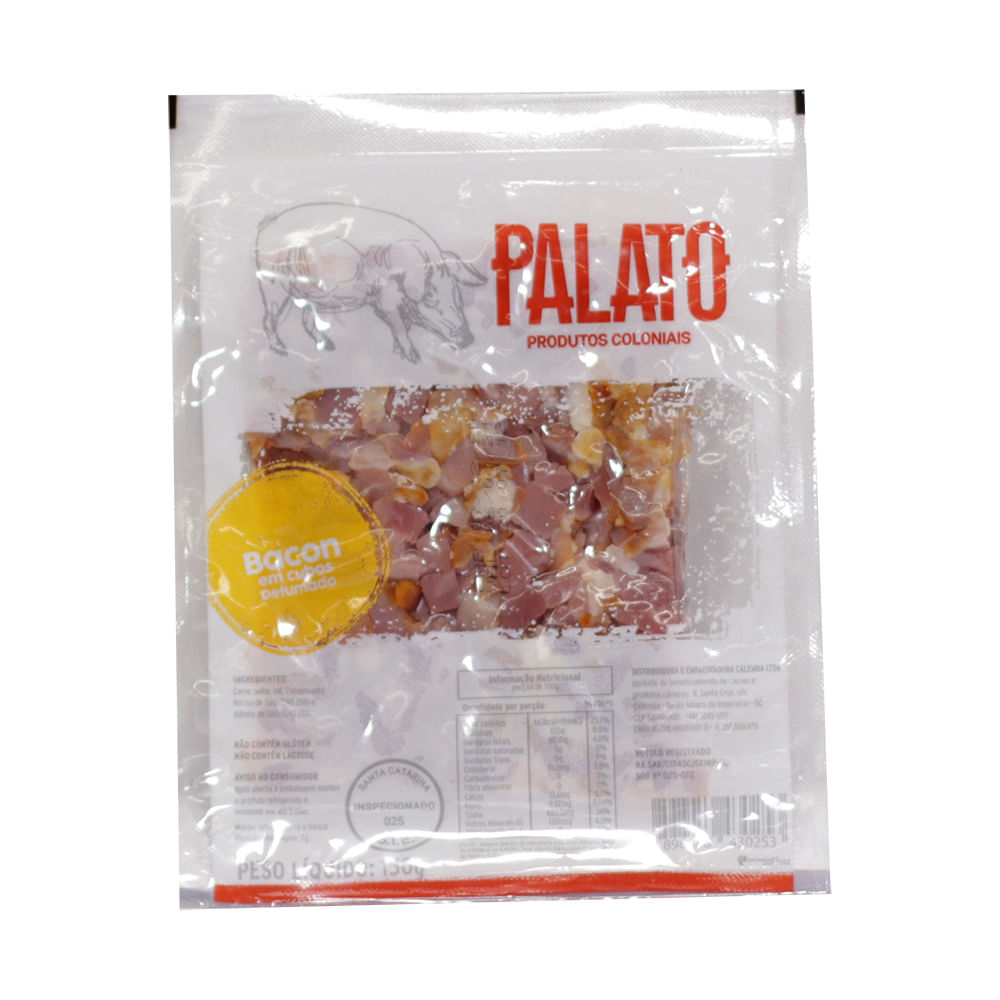 Bacon Palato em Cubos 150g