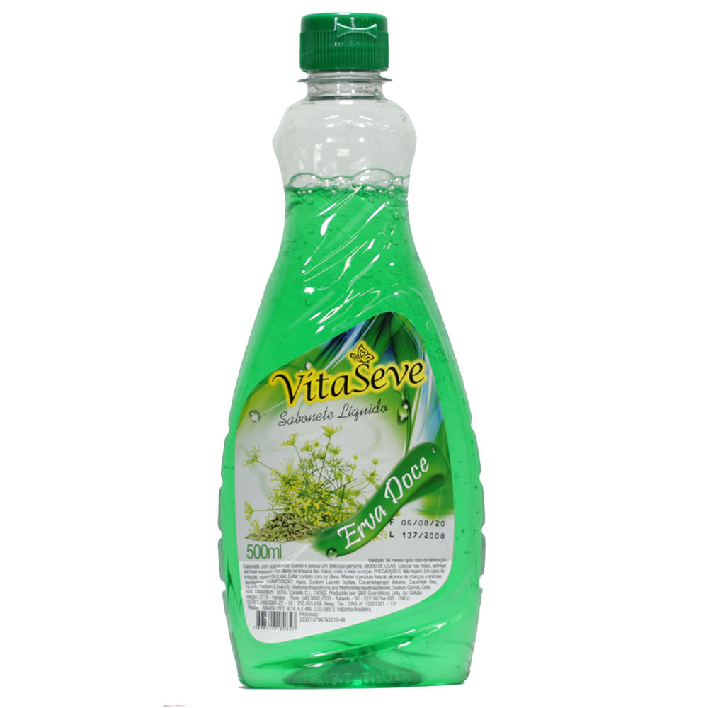 Sabonete Líquido Suncolors Erva Doce Refil 500ml