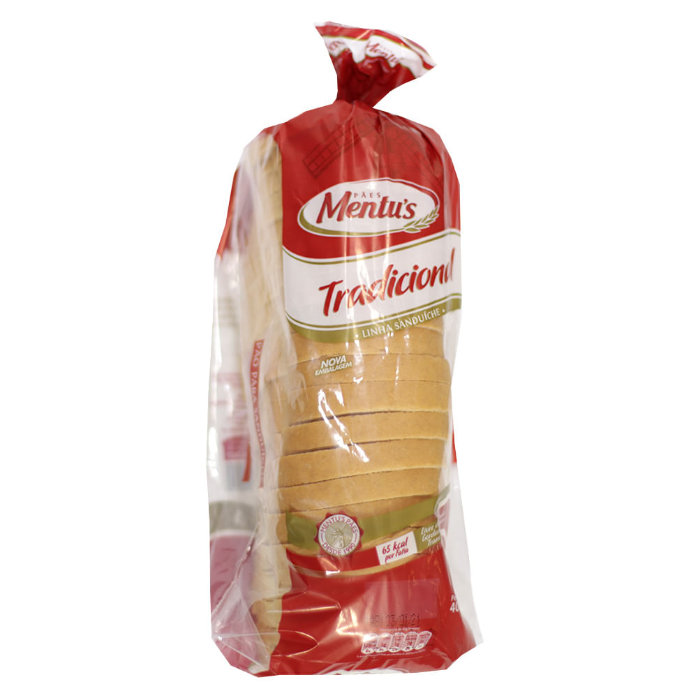 Pão de Sanduíche Mentus 400g