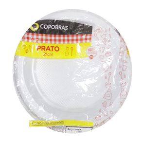Prato-Descartavel-Copobras-Branco-21cm-com-10-Unidades Prato-Descartavel-Copobras-Branco-21cm-com-10-Unidades