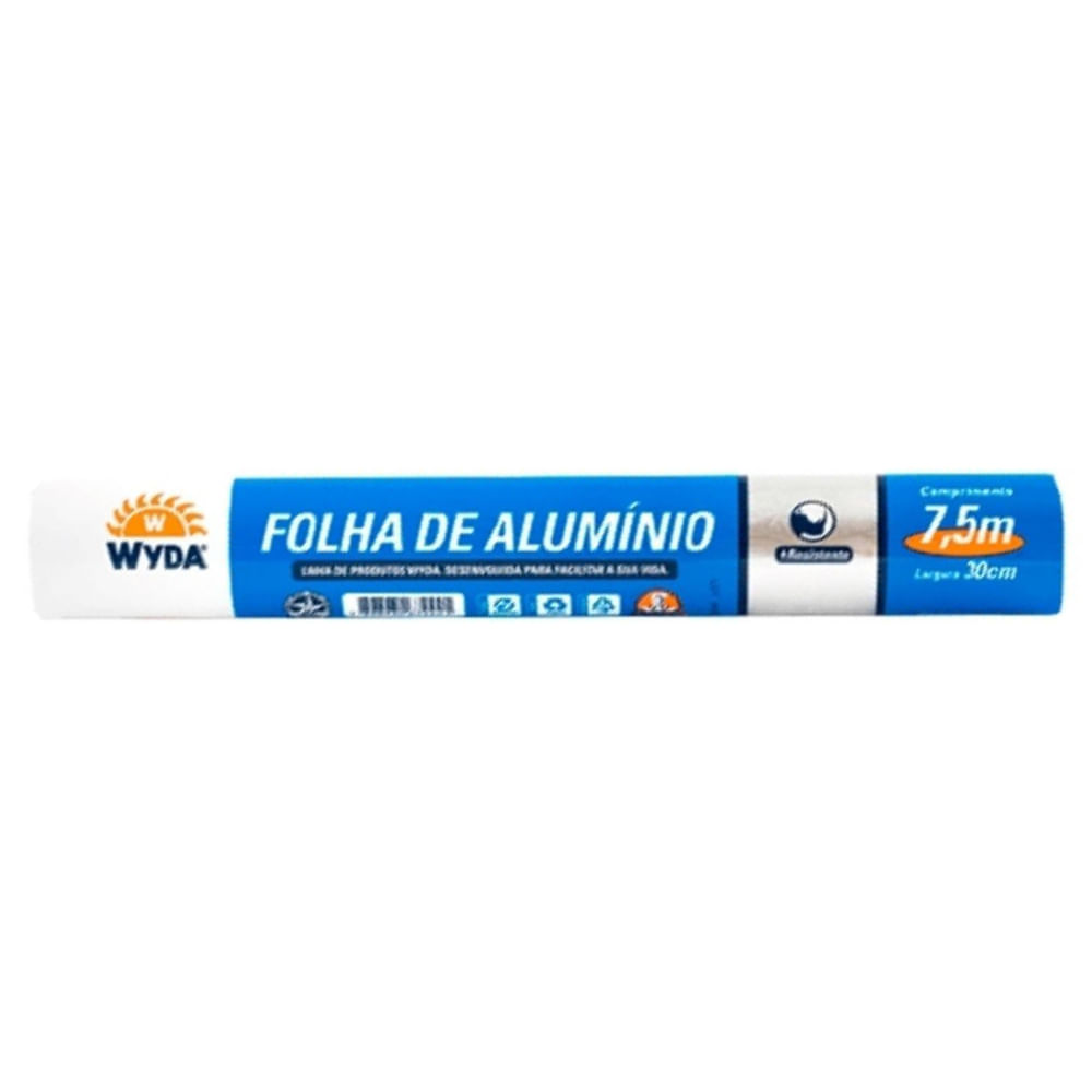 Papel Alumínio Wyda Pratic 30cmx7,5M