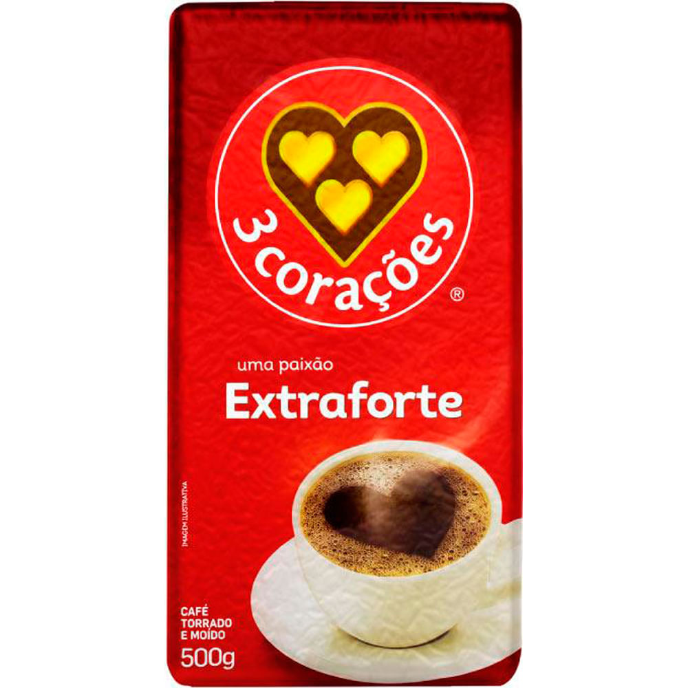 Café 3 Corações Extra Forte 500g
