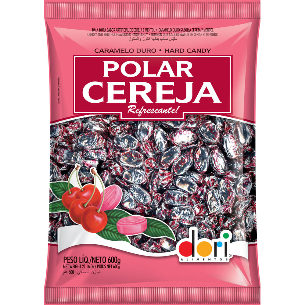 Bala Dura Dori Polar Cereja 600g