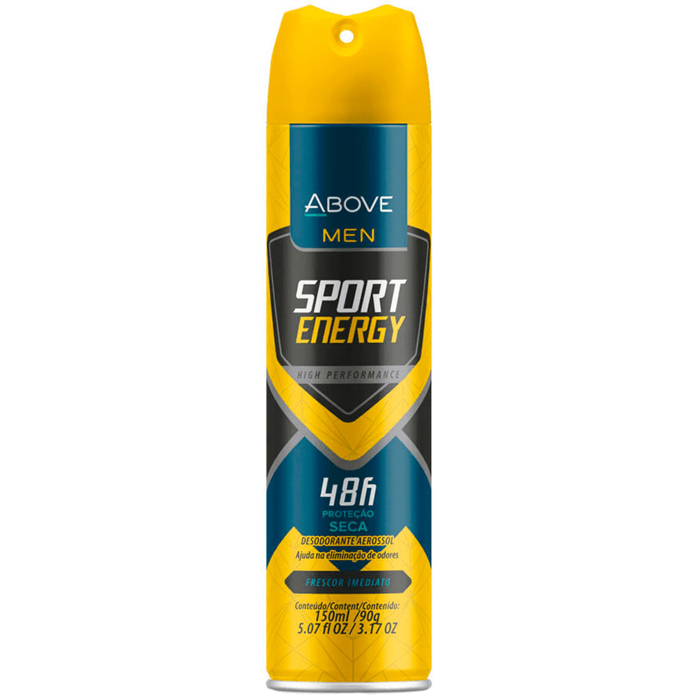 Desodorante Aerossol Above Sport Energy Men 150ml