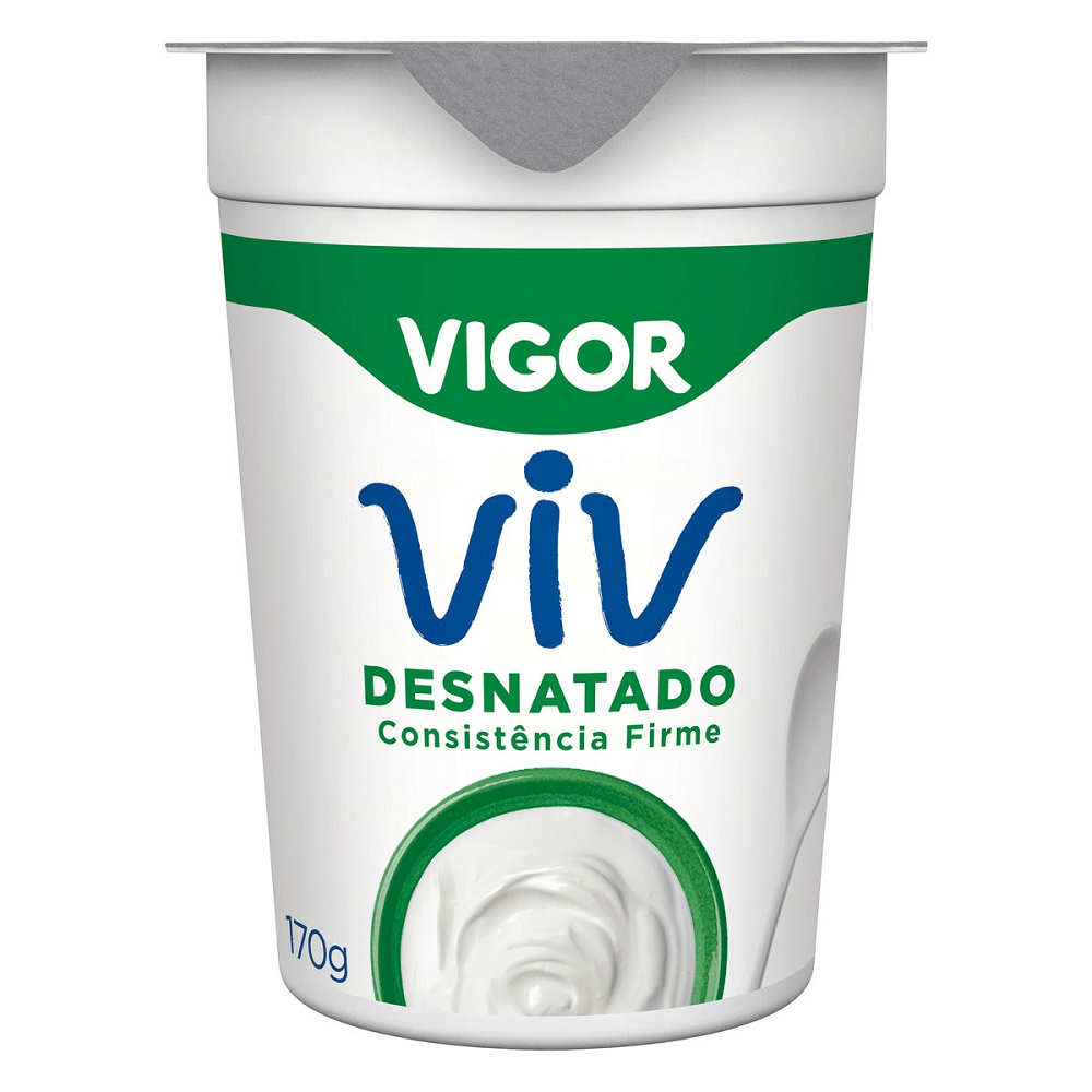 Iogurte Vigor Desnatado 170g - Fortatacadista