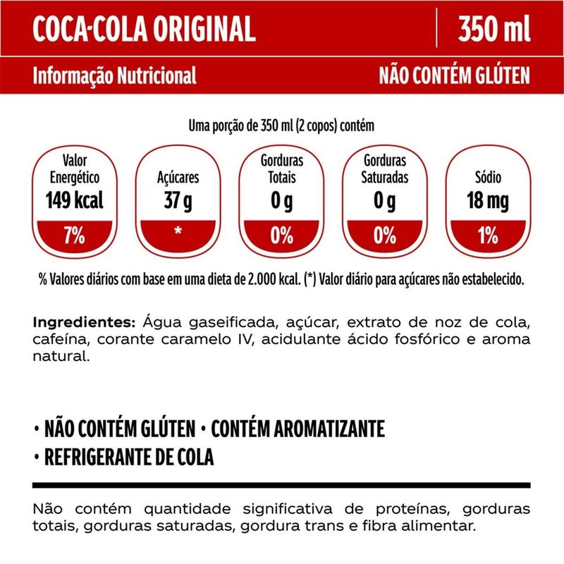 Refrigerante Coca-Cola 350ml