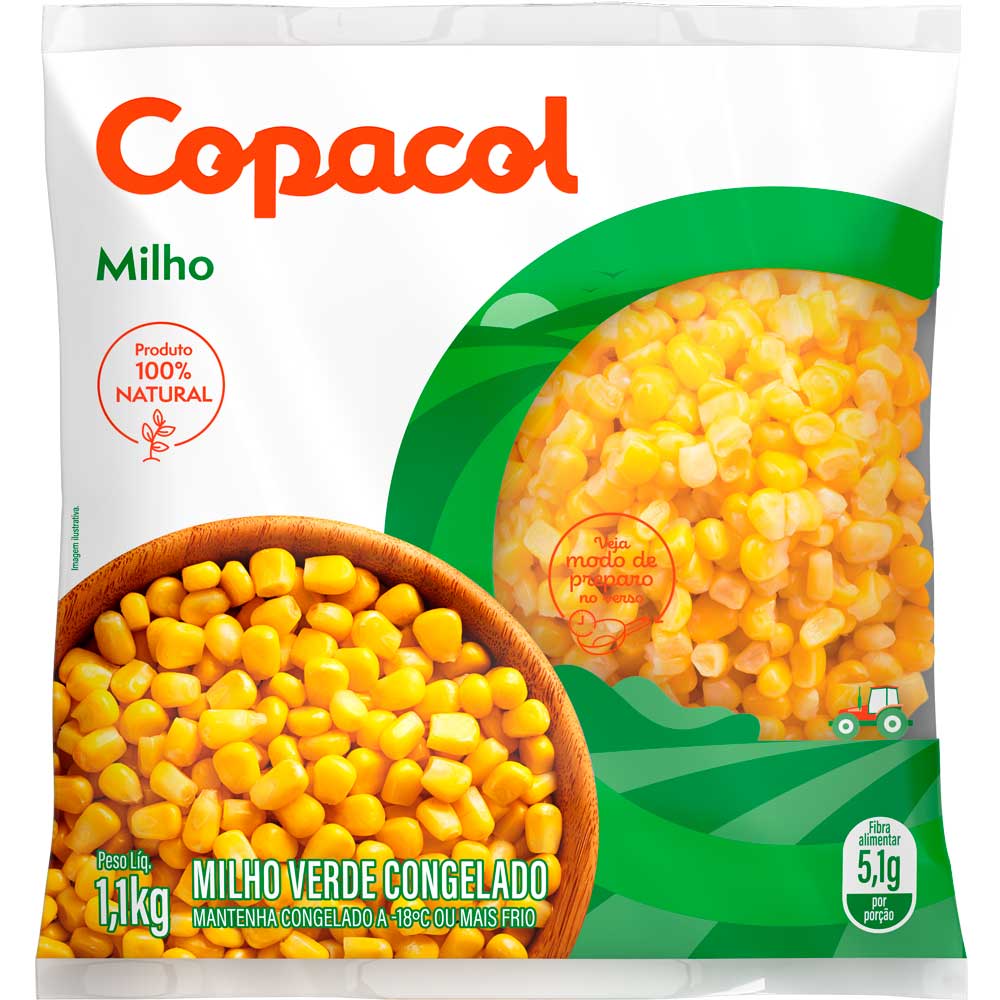 Milho Verde Congelado Copacol 1,1kg
