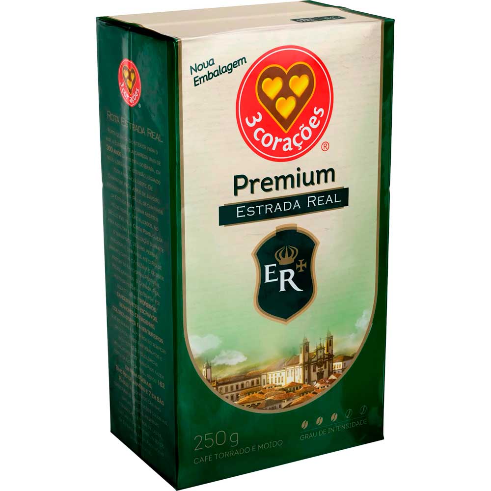 Café 3 Corações Estrada Real Premium Vácuo 500g