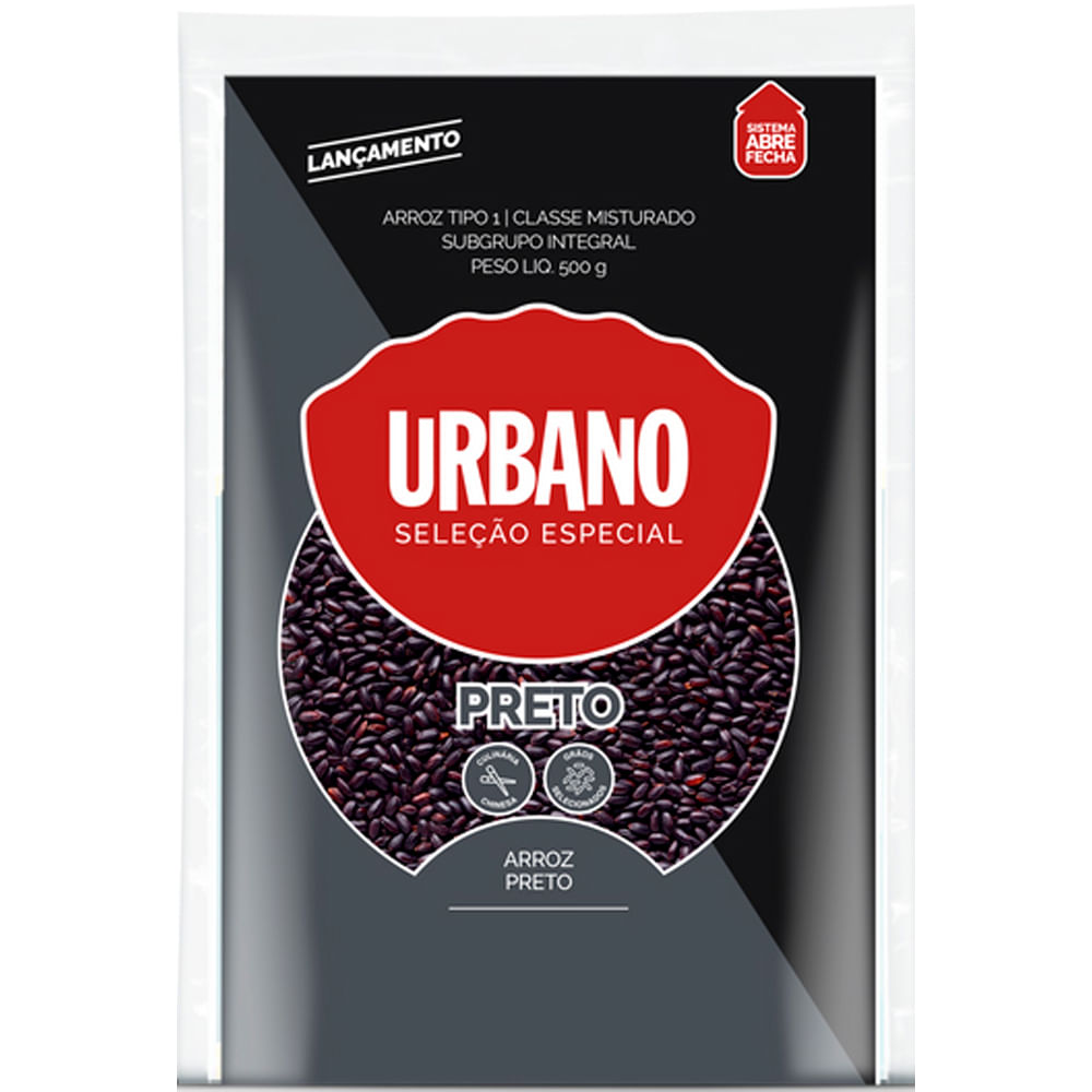 Arroz Preto Urbano 500g
