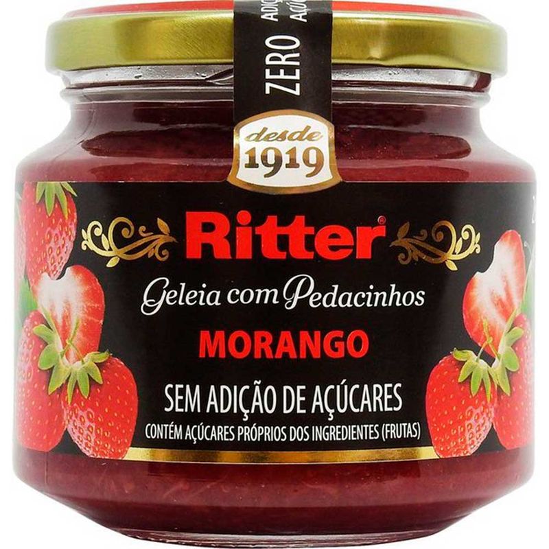 Geleia Tradicional de Morango 310g - Ritter Alimentos