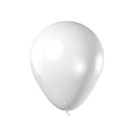 721832_Balao-Latex-Junco-Liso-Branco-N6.5-Com-50-unidades