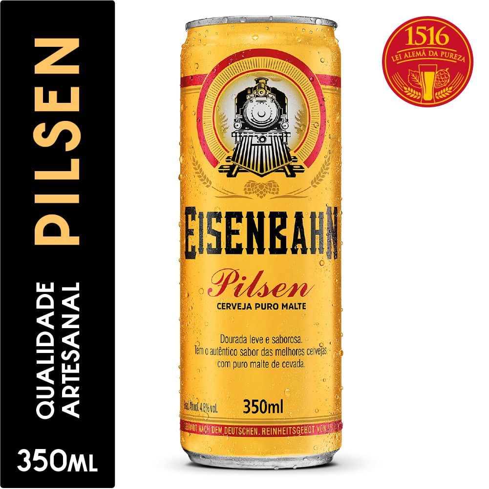Cerveja Eisenbahn Pilsen Lata 350ml