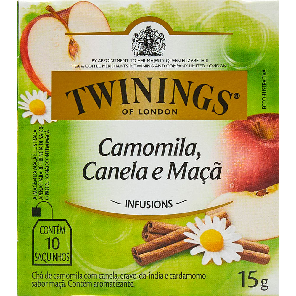 Chá Twinings Misto Camomila, Canela e Maçã 15g Com 10 Sachês