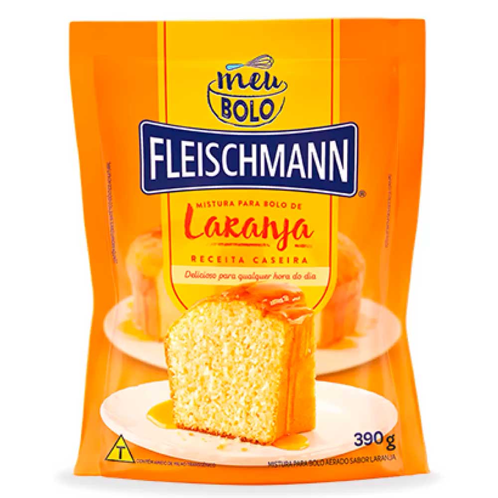 Mistura para Bolo Fleischmann Laranja 390g
