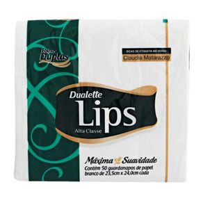 639931-Guardanapo-Dualette-Lips-23.5X24cm-Com-50-Folhas 639931-Guardanapo-Dualette-Lips-23.5X24cm-Com-50-Folhas