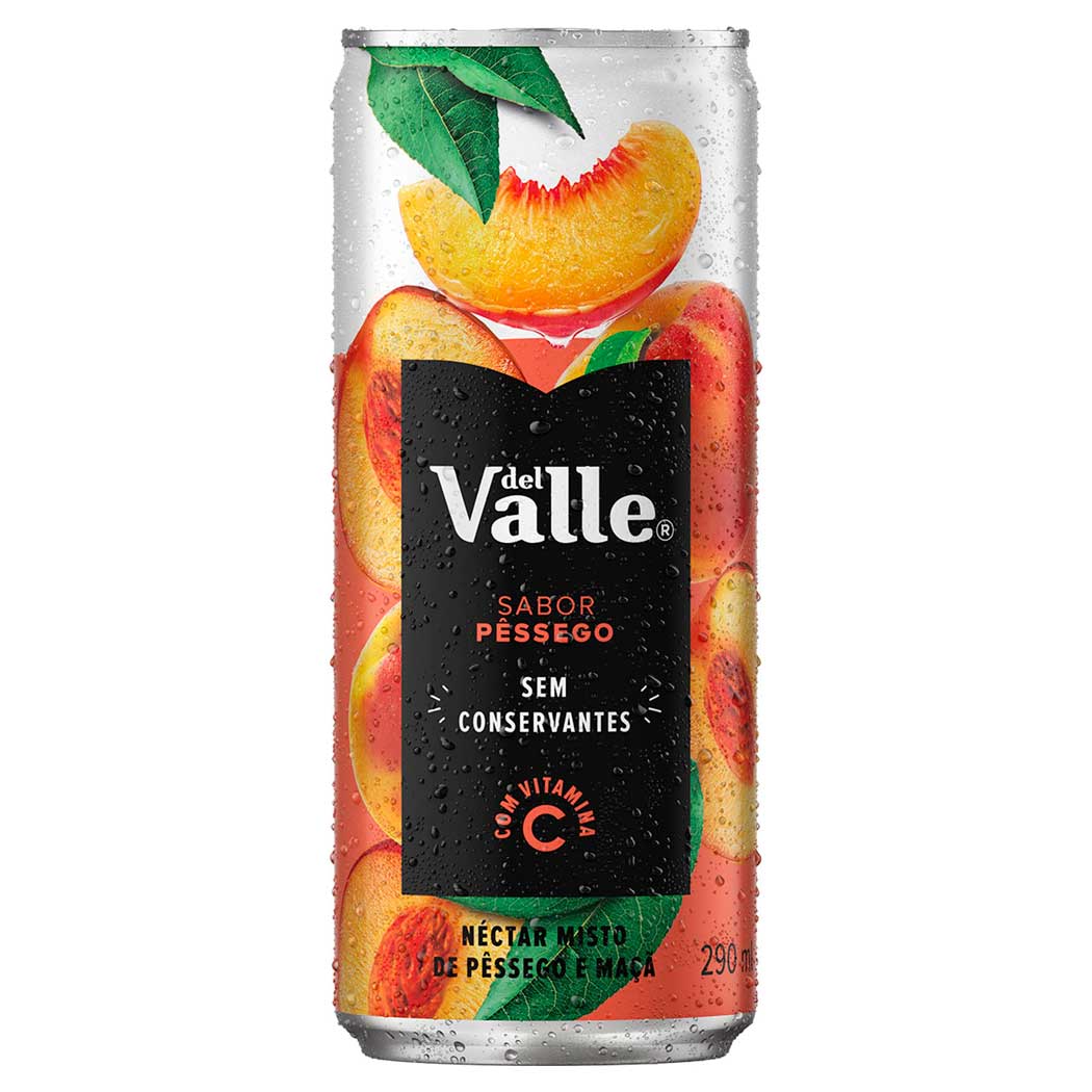 Suco Pronto Del Valle Néctar de Pêssego Lata 290ml