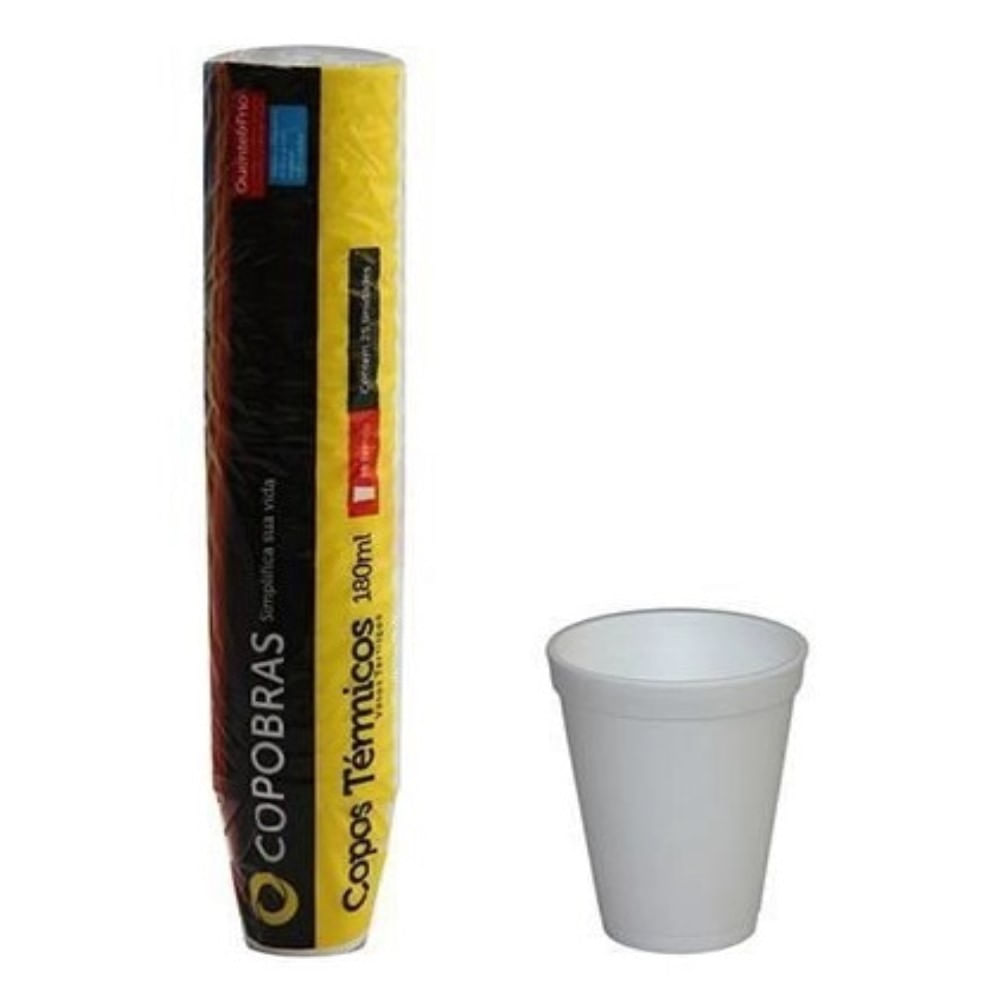 Copo Térmico Copobras 180ml Com 25 Unidades